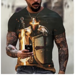 T-shirt Chevalier Templier armure de lumière