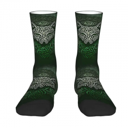 Chaussettes avec décors Celtiques. Vue de face.
