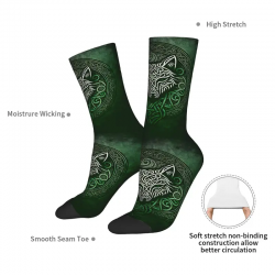 Chaussettes avec décors Celtiques. Vue de coté