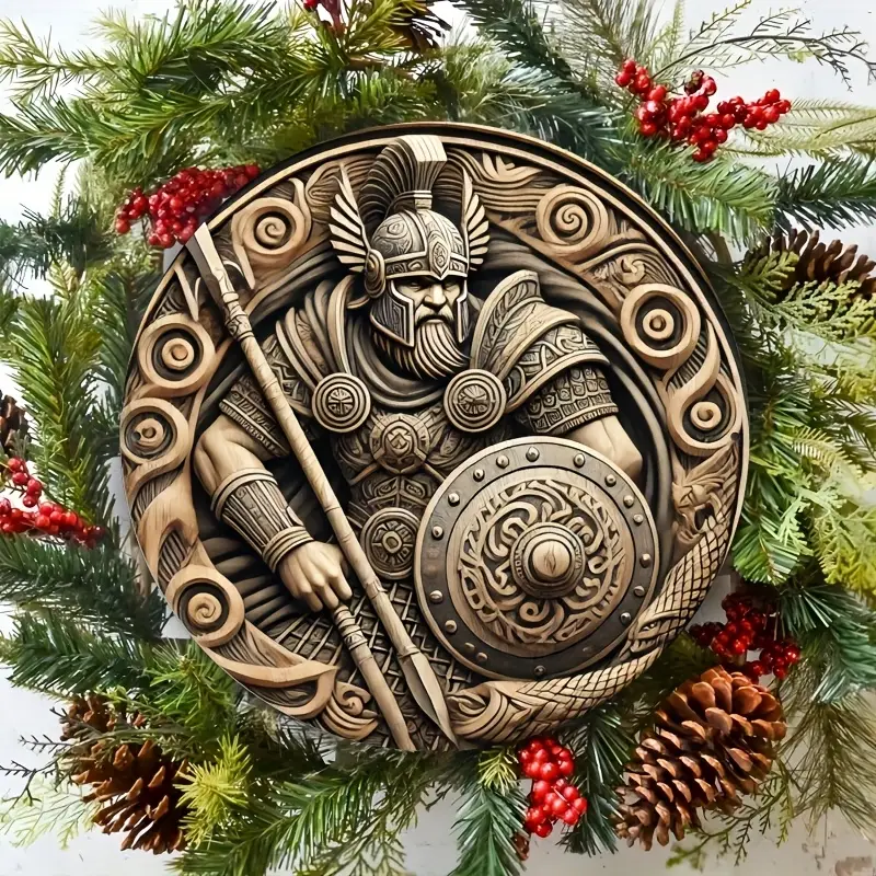 Plaque en métal Guerrier Celte