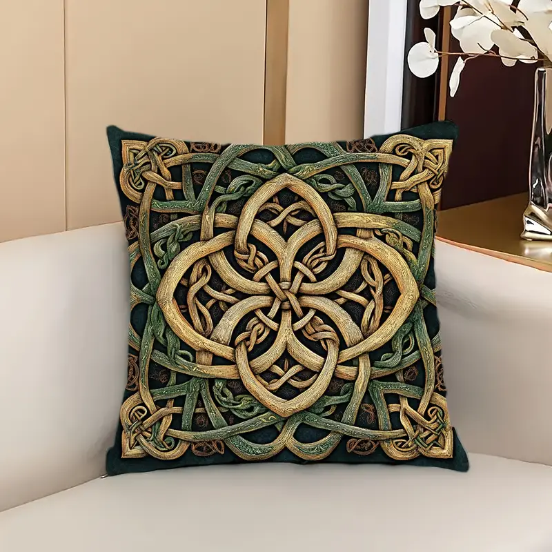 Housse de coussin avec motifs celtiques