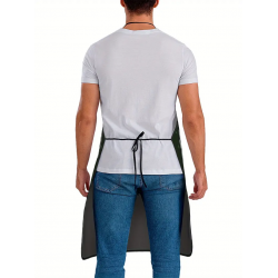 Tablier de cuisine mixte avec motif loup celtique. Vue de dos.