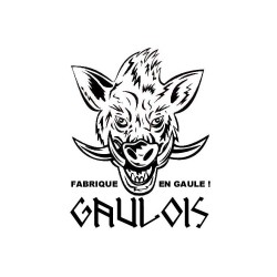 Détail du motif:T-shirt Sanglier Gaulois. Mention "Fabriqué en Gaule"